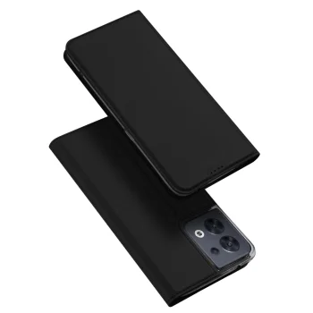 Atverčiamas dėklas Dux Ducis Skin Pro telefonui Oppo Reno 8, juodas