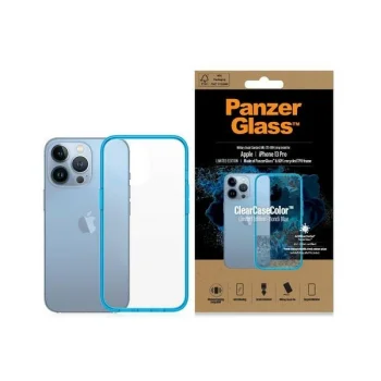 PanzerGlass iPhone 13 Pro Case ClearCase Antibacterial, Transparent Blue