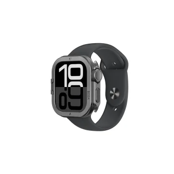 AmazingThing Titan Pro Aluminum Case for Apple Watch 11 46mm, Black