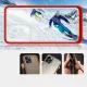 Dėklas Samsung Galaxy A73 Hybrid Armor Clear 3 in 1, raudonas