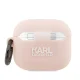 Karl Lagerfeld Silicone Karl Head 3D dėklas AirPods 3 rožinis