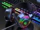 Laidinės žaidimų ausinės su 7.1 garsu, RGB LED apšvietimu ir mikrofonu