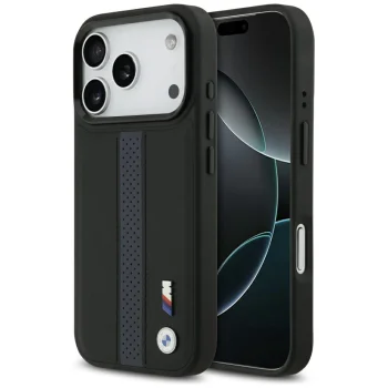 BMW M Perforated Stripe Logo MagSafe dėklas iPhone 17 Pro - mėlynas