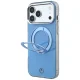 Mercedes with ring Stand and Iconic Logo MagSafe dėklas iPhone 18 Pro / 17 Pro, mėlynas