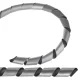 Maclean MCTV-687S spirališkas laidų organizatorius, 20.4-22 mm, 3 m, sidabrinis