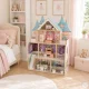 Ecotoys Bella Wooden Castle Dollhouse 4 Floors 15 Furniture Pieces