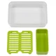 Maisto dėžutė Emsa Clip&Go Brunchbox 518099, 1,2 l, skaidri / žalia