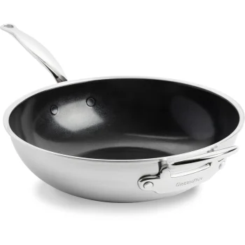 Voko keptuvė GreenPan Premiere 30 cm, nerūdijantysis plienas