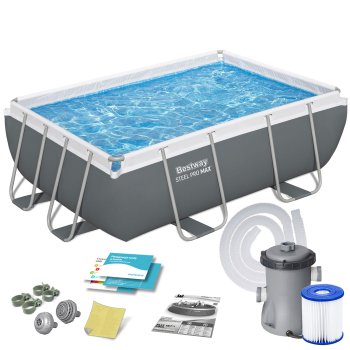 Karkasinis baseinas Bestway 56629N, 282x196x84 cm su siurbliu