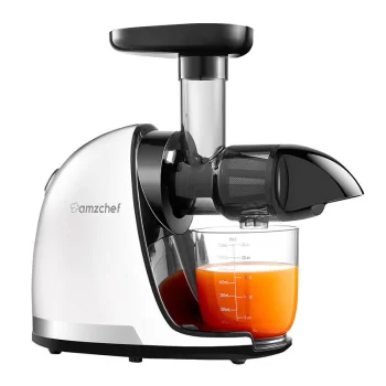Lėtaeigė sulčiaspaudė Amzchef 1501-WT, balta