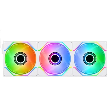 Ventiliatorius Thermaltake SWAFAN INFINITY EX14 ARGB Sync 140 mm 3 vnt., baltas