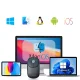 Ugreen MU102 FUN+ belaidė pelė Bluetooth / 2.4 GHz, juoda