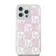 DKNY Liquid Glitter Multilogo dėklas, skirtas Apple iPhone 15 Pro Max, rožinis