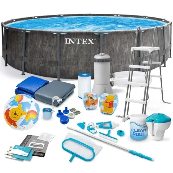 Karkasinis baseinas Intex 26742, 457 x 122 cm, su siurbliu ir priedais