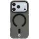 BMW Sign Frosted IML & Metal Logo MagSafe dėklas telefonui iPhone 18 Pro Max / 17 Pro Max, pilkas