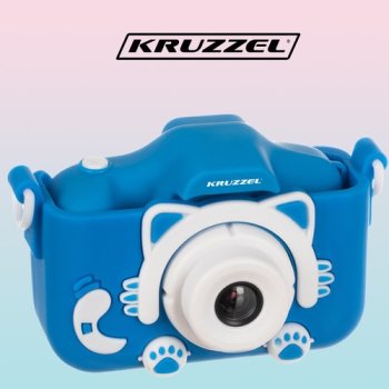 Skaitmeninis fotoaparatas vaikams Kruzzel AC22295, mėlynas