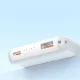 Magnetinė išorinė baterija Dudao K14S+ 10 000 mAh 22.5W USB-A USB-C MagSafe su stovu, balta
