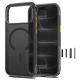 Tech-Protect MagAir MagSafe CC dėklas telefonui iPhone 18 Pro / 17 Pro, matinis juodas