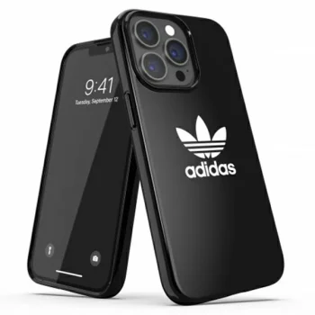 Adidas iPhone 13 Pro Max dėklas OR SnapCase Trefoil, juodas