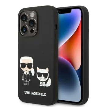 Karl Lagerfeld dėklas iPhone 14 Pro Max su MagSafe, juodas