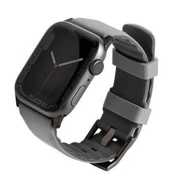 Uniq Linus dirželis Apple Watch 1/2/3/4/5/6/7/8/9/SE/SE2 38/40/41mm, pilkas