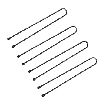 Metaliniai plaukų smeigtukai E-63 4,9 cm juodi (150 vnt.)