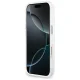 Guess IML Gradient Triangle Logo MagSafe dėklas, skirtas iPhone 17 Pro, skaidrus