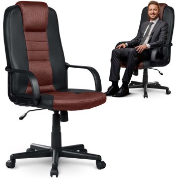 Ergonominė biuro kėdė Sofotel 141801, juoda/ruda