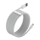 Baseus Simple Wisdom USB to Lightning laidas, 2.4A, 1.5m (2 vnt.), baltas