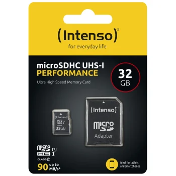 Atminties kortelė Intenso microSDHC 32 GB UHS-I U1 Performance su SD adapteriu