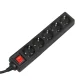 Maclean MCE227G ilgintuvas su jungikliu, 5 lizdai, 5 m, juodas