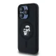Karl Lagerfeld dėklas iPhone 15 Pro telefonui Silicone Karl & Choupette MagSafe
