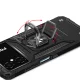 Dėklas Wozinsky Ring Armor telefonui Samsung Galaxy A03 su žiedu, juodas
