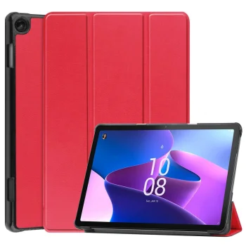Lenovo Tab M10 (3rd Gen) (TB-328FU) trifold atverčiamasis dėklas, raudonas