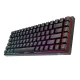 Belaidė mechaninė klaviatūra Royal Kludge RK84 RGB, Red switch, juoda