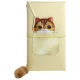 Nimmy Big Eyed Pet 2.0 Cat užrašų knygelės ir rašiklio rinkinys, smėlio spalvos