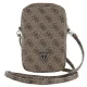 Telefono krepšys Guess Zip 4G Triangle, rudas