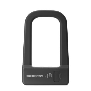 Išmanusis dviračio užraktas Rockbros RBNS1 NFC, juodas