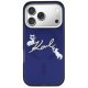 Karl Lagerfeld IML Choupettes MagSafe dėklas iPhone 17 Pro Max mėlynas