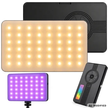 Kišeninė RGB-W LED foto lempa 138 LED, 2700K-6500K
