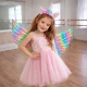 Kids Unicorn Carnival Costume, Wings and Headband, Rainbow