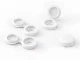 Hinged Screw Covers 100 pcs Snap Caps for Furniture Screws, White