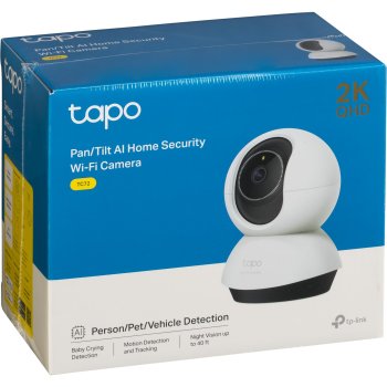 Tapo TC72 vidaus Wi-Fi apsaugos kamera, balta/juoda