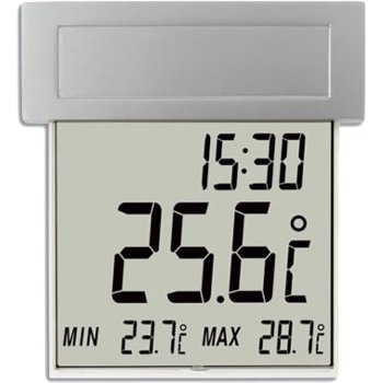 TFA 30.1035 Vision Solar skaitmeninis lango termometras, sidabrinis