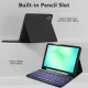 Tech-Protect SC Pen planšetinio kompiuterio dėklas su klaviatūra Samsung Galaxy Tab A9 / A11 8.7, juodas