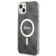 Guess GUBPP14MH4EACSK dėklo ir įkroviklio rinkinys iPhone 14 Plus, juodas