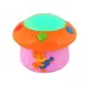 Starlight Lamp Projector Night Star Light Bedside Creative Rotating Music Box Ball, Pink