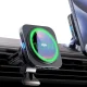 ESR Halolock Magnetic Qi2 automobilinis laikiklis su MagSafe 15W įkrovikliu, juodas