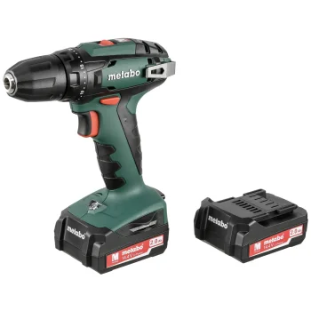 Akumuliatorinis gręžtuvas-suktuvas Metabo BS 14.4 V, 2x 2.0 Ah akumuliatoriai, lagaminas