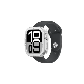 AmazingThing Titan Pro Metal Case for Apple Watch 11 46mm, Silver